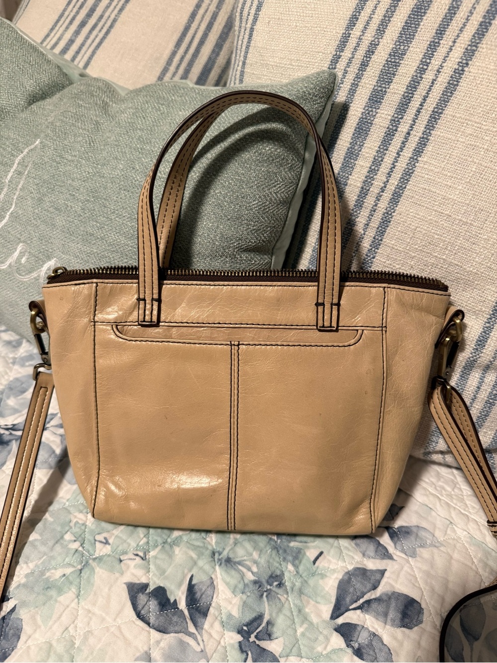 HOBO Leather Satchel/Crossbody with Removable & Adjustable Strap - Picture 2 of 7